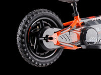 24 volt elektrische balance bike met 12 inch wielen, elektrische motor - oranje