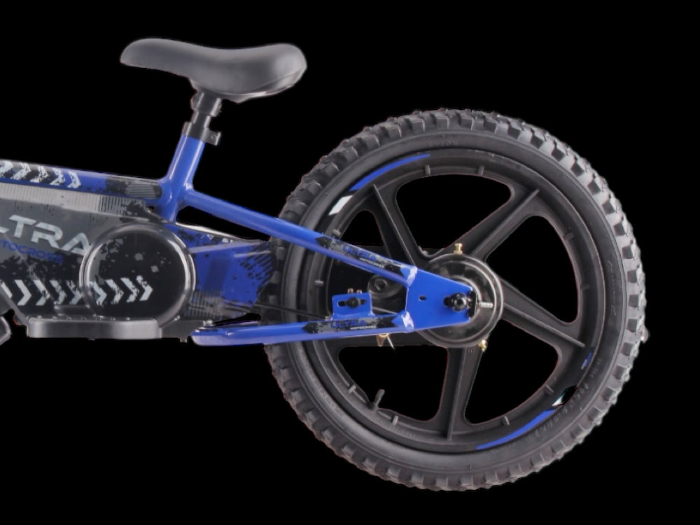 24 volt elektrische balance bike met 16 inch wielen, elektrische motor - blauw