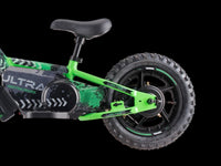 24 volt elektrische balance bike met 12 inch wielen, elektrische motor - groen