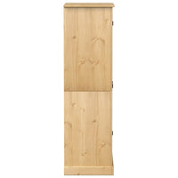 vidaXL Roupeiro Corona 76x50x170 cm madeira de pinho maciça