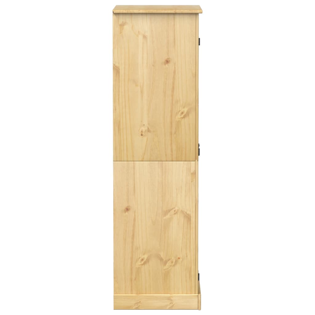 vidaXL Roupeiro Corona 76x50x170 cm madeira de pinho maciça