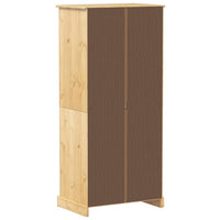 vidaXL Roupeiro Corona 76x50x170 cm madeira de pinho maciça
