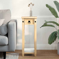 vidaXL Suporte de plantas Corona 30x30x73 cm madeira de pinho maciça