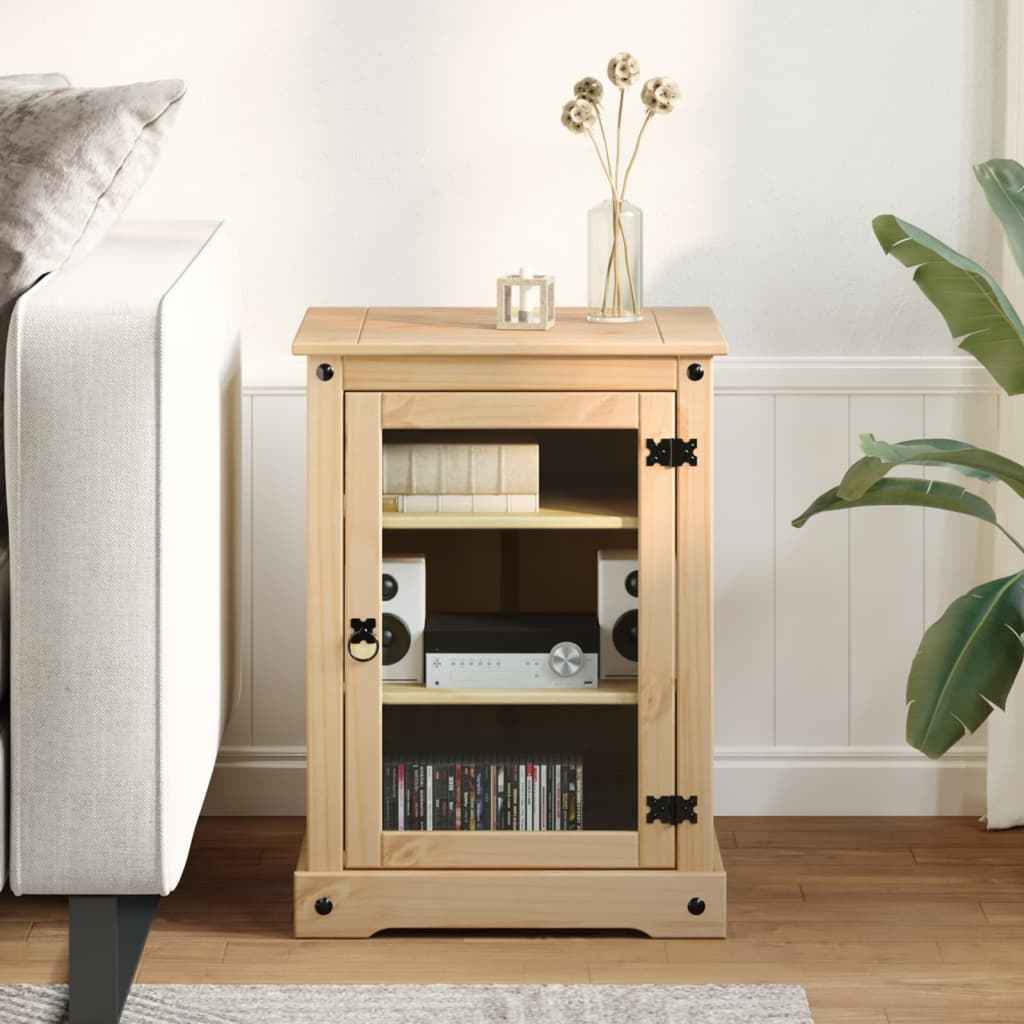 vidaXL Móvel de HiFi Corona 60x50x82 cm madeira de pinho maciça