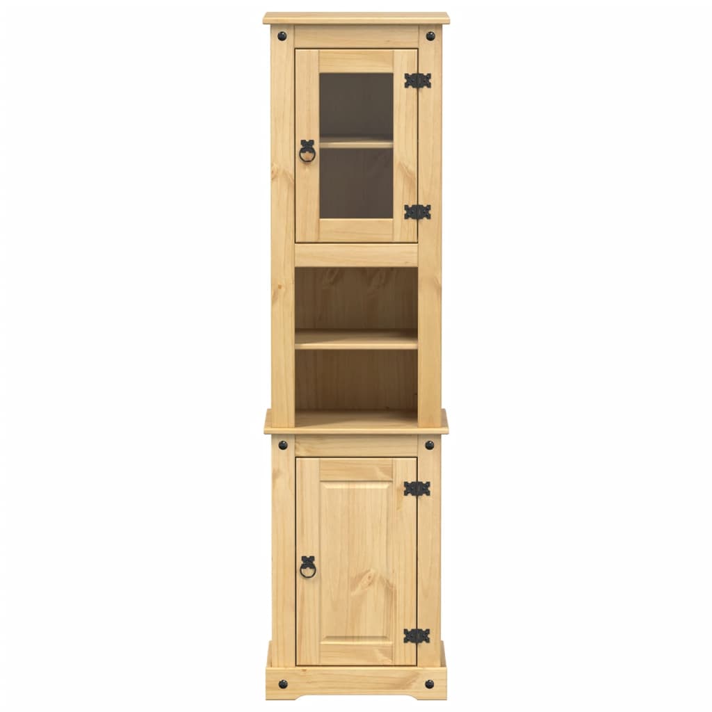 vidaXL Móvel de WC Corona 50x40x185 cm madeira de pinho maciça