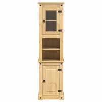 vidaXL Móvel de WC Corona 50x40x185 cm madeira de pinho maciça