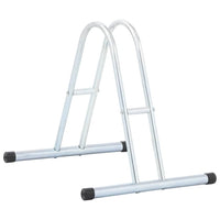 vidaXL Suporte para 2 bicicletas aço galvanizado