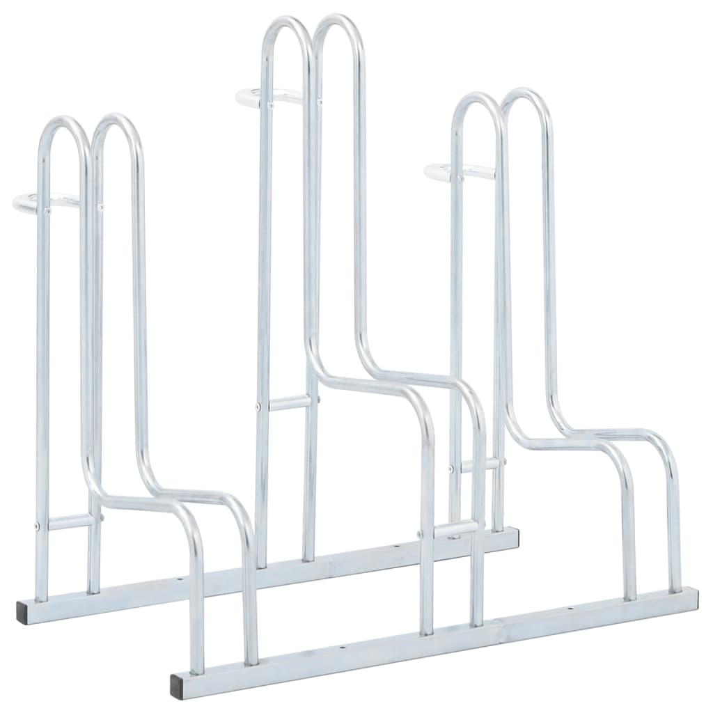 vidaXL Suporte para 2 bicicletas aço galvanizado