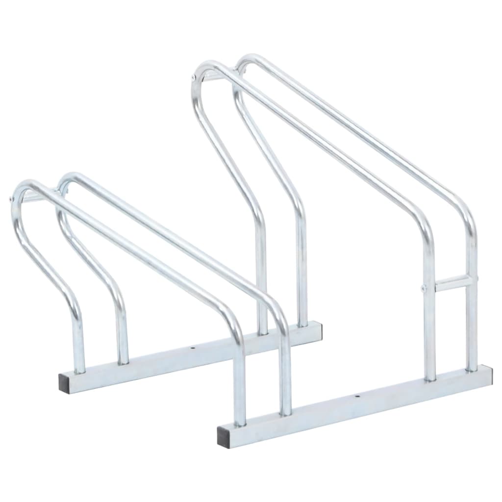 vidaXL Suporte para 2 bicicletas aço galvanizado