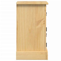 vidaXL Mesa de cabeceira Corona 35x32,5x58 cm madeira de pinho maciça