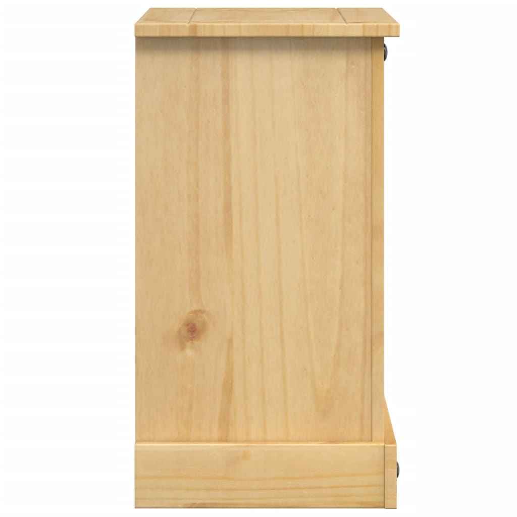 vidaXL Mesa de cabeceira Corona 45x35x64 cm madeira de pinho maciça