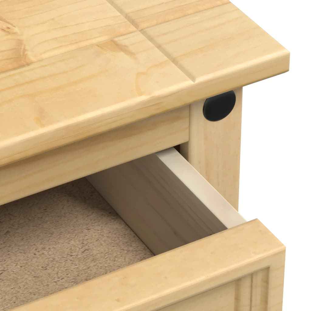 vidaXL Mesa de cabeceira Corona 45x35x64 cm madeira de pinho maciça