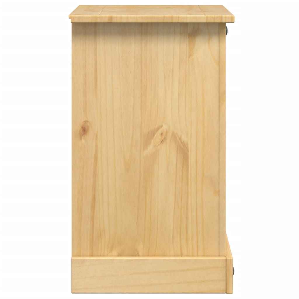 vidaXL Mesa de cabeceira Corona 53x39x66 cm madeira de pinho maciça