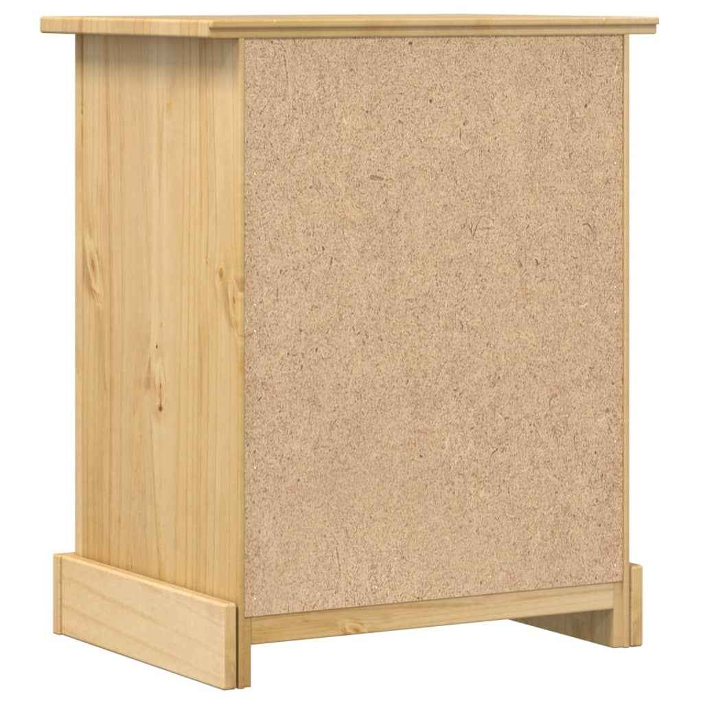 vidaXL Mesa de cabeceira Corona 53x39x66 cm madeira de pinho maciça