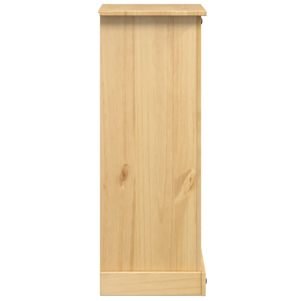 vidaXL Mesa de cabeceira Corona 53x39x103 cm madeira de pinho maciça