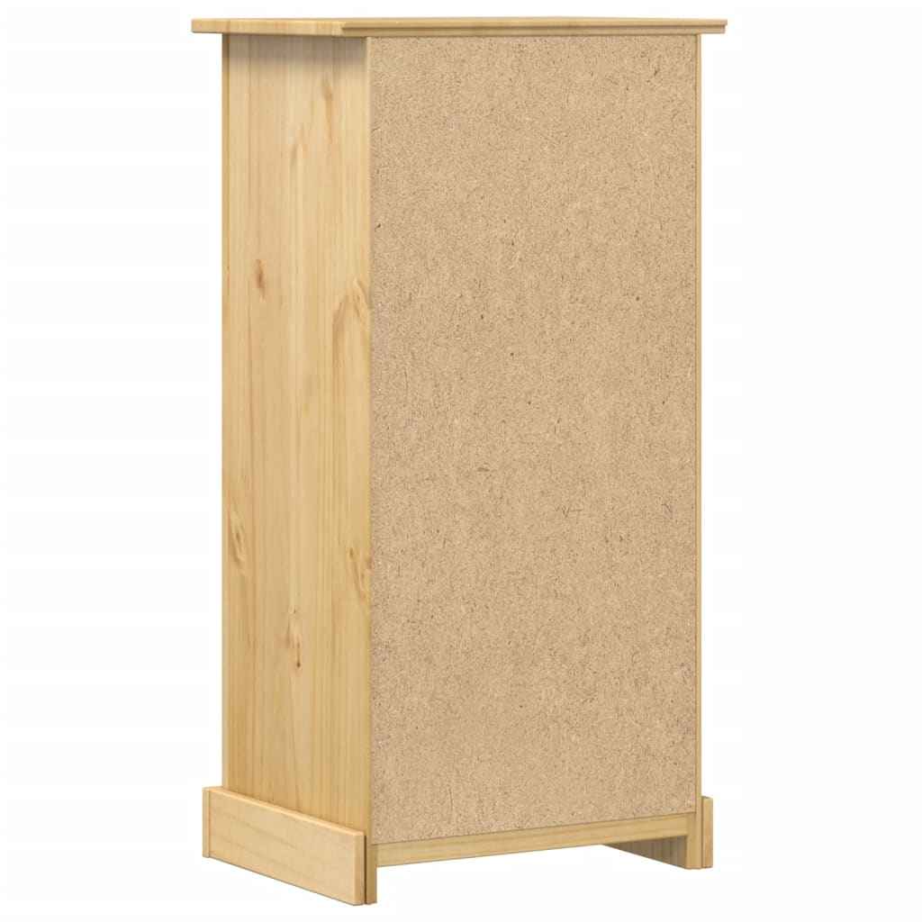 vidaXL Mesa de cabeceira Corona 53x39x103 cm madeira de pinho maciça