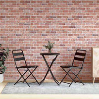 vidaXL Painéis de parede 3D c/ design tijolos vermelhos 10 pcs EPS