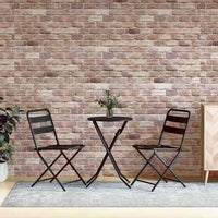 vidaXL Painéis de parede 3D c/ design tijolos vermelhos 10 pcs EPS