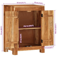 vidaXL Aparador 55x35x75 cm madeira de acácia maciça