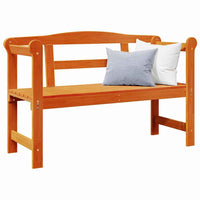 vidaXL Banco de exterior com armazenamento Castanho 119 x 44 x 76 cm
