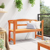 vidaXL Banco de exterior com armazenamento Castanho 119 x 44 x 76 cm