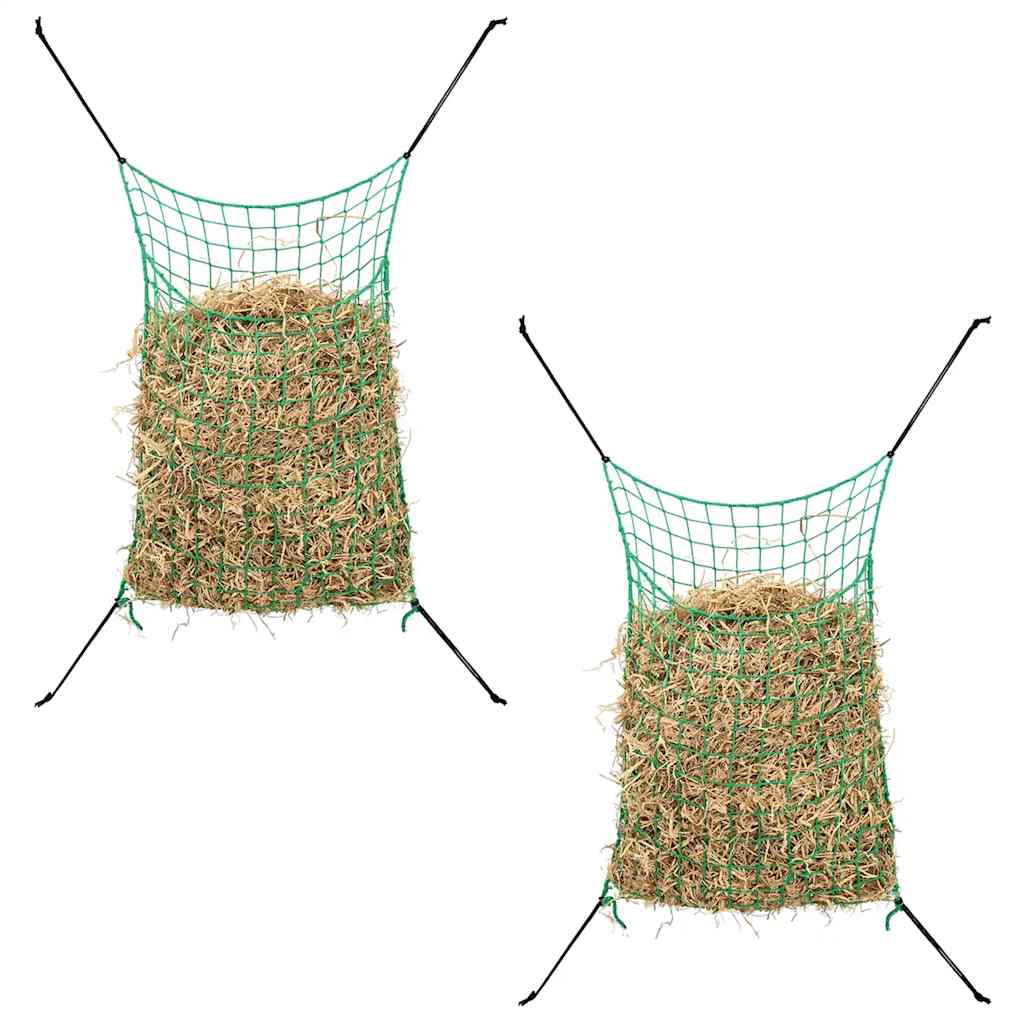vidaXL Redes para feno retangular PP 2 pcs 0,9x1 m
