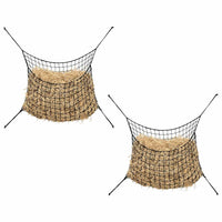 vidaXL Redes para feno retangular PP 2 pcs 0,9x1 m
