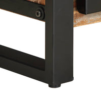 vidaXL Mesa de centro multicor 90x50x36 cm madeira maciça recuperada