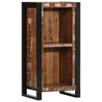 vidaXL Mesa de cabeceira 40x30x80 cm madeira recuperada maciça