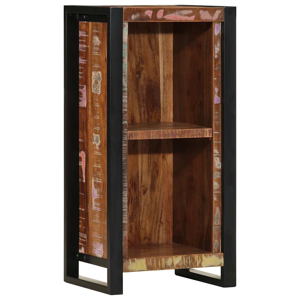 vidaXL Mesa de cabeceira 40x30x80 cm madeira recuperada maciça