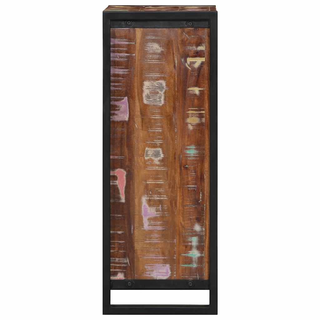 vidaXL Mesa de cabeceira 40x30x80 cm madeira recuperada maciça