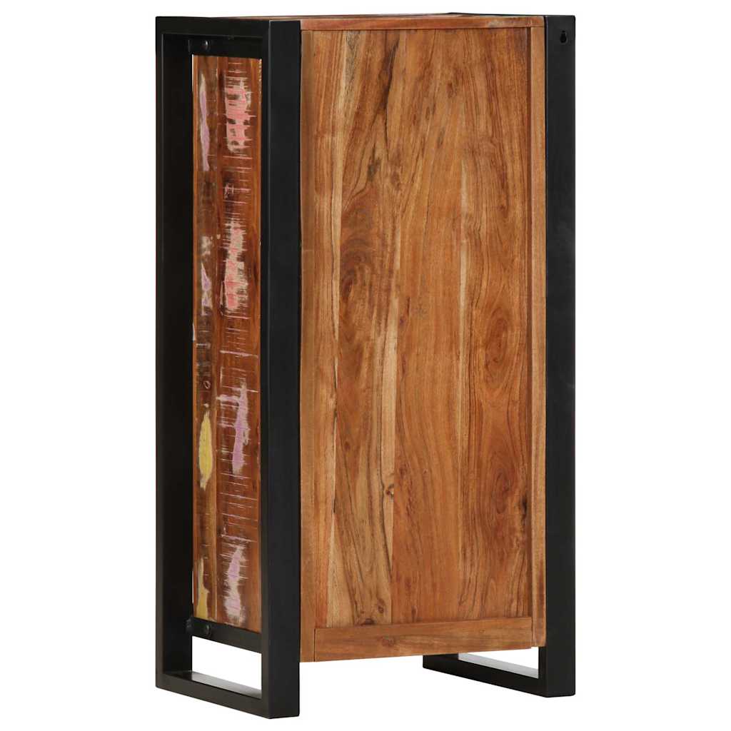 vidaXL Mesa de cabeceira 40x30x80 cm madeira recuperada maciça