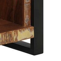 vidaXL Mesa de cabeceira 40x30x80 cm madeira recuperada maciça