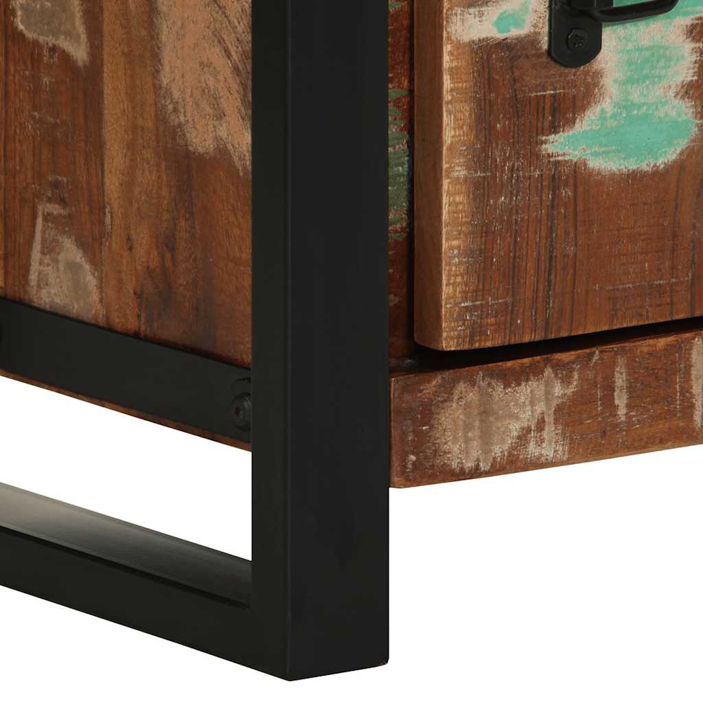 vidaXL Armário de casa de banho 40x30x90 cm madeira recuperada maciça