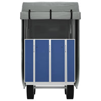 vidaXL Capa atrelado cavalo 334x148x230 cm tecido não tecido cinzento