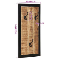 vidaXL Bengaleiro 40x2x80 cm madeira mangueira maciça áspera