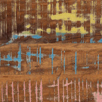 vidaXL Mesa de centro multicor 90x50x38 cm madeira maciça recuperada