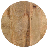 vidaXL Mesa de apoio preto Ø37x45 cm madeira de mangueira maciça