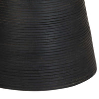 vidaXL Mesa de apoio preto Ø37x45 cm madeira de mangueira maciça