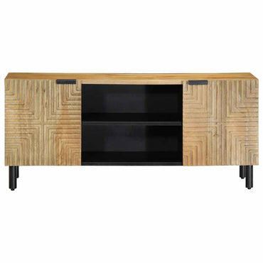 vidaXL Móvel de TV castanho 105x33x46 cm madeira de mangueira maciça