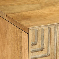 vidaXL Móvel de TV castanho 105x33x46 cm madeira de mangueira maciça