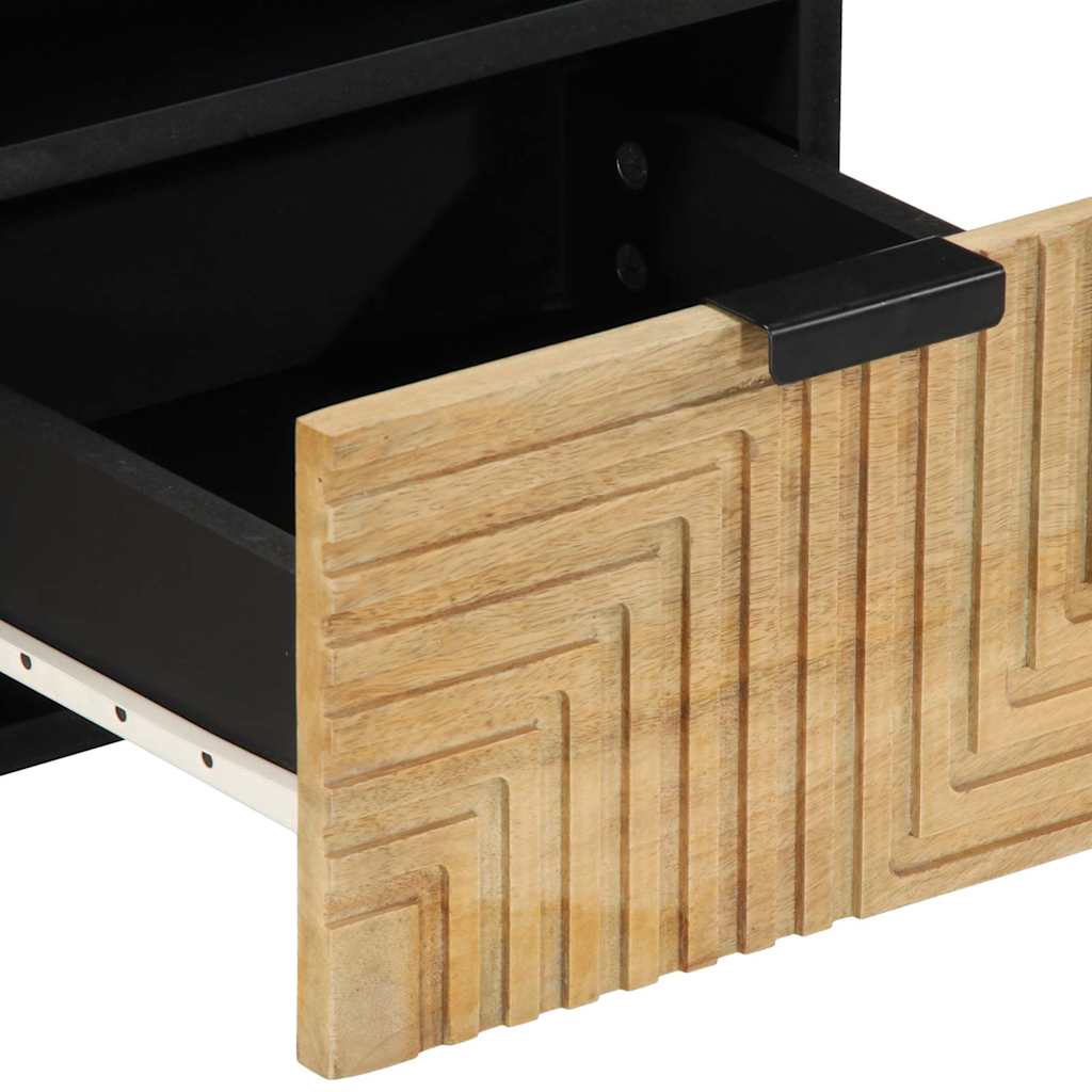 vidaXL Móvel de TV 70x33x46 cm madeira de mangueira maciça castanho