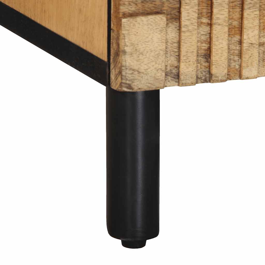 vidaXL Móvel de TV 70x33x46 cm madeira de mangueira maciça castanho