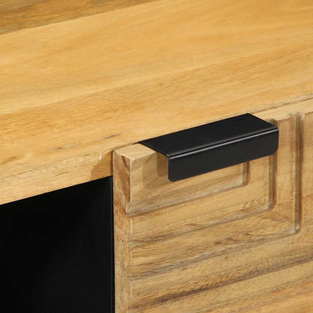 vidaXL Mesa de centro castanho 80x50x40 cm madeira de mangueira maciça