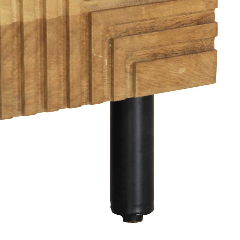 vidaXL Mesa de centro castanho 80x50x40 cm madeira de mangueira maciça