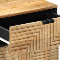 vidaXL Mesa de cabeceira 50x33x60 cm madeira de mangueira maciça