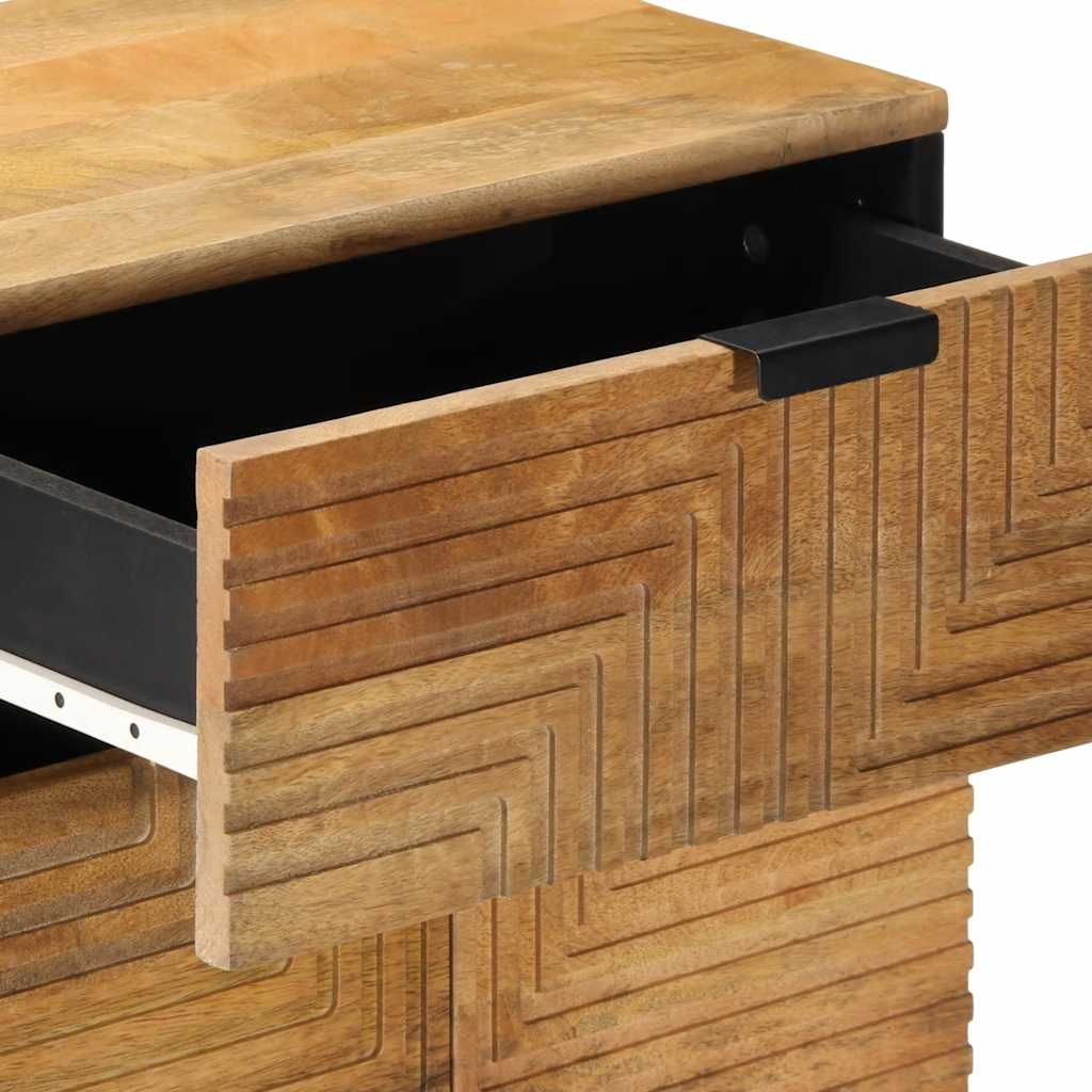 vidaXL Mesa de cabeceira 50x33x60 cm madeira de mangueira maciça