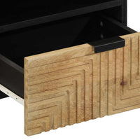 vidaXL Mesa de centro 80x54x40 cm madeira de mangueira maciça castanho