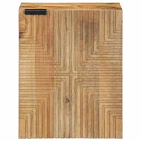 vidaXL Armário para Pia de Banheiro com porta Madeira Sólida de Acácia