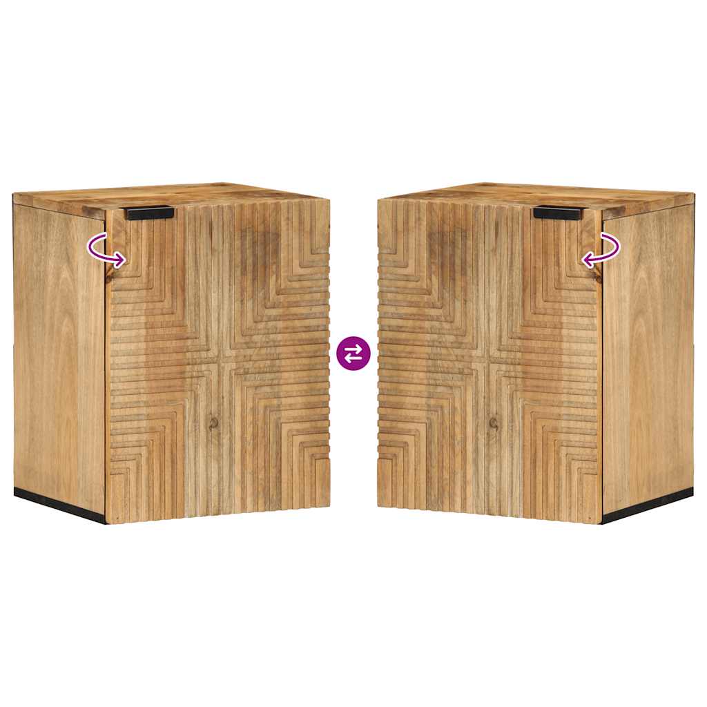 vidaXL Armário para Pia de Banheiro com porta Madeira Sólida de Acácia